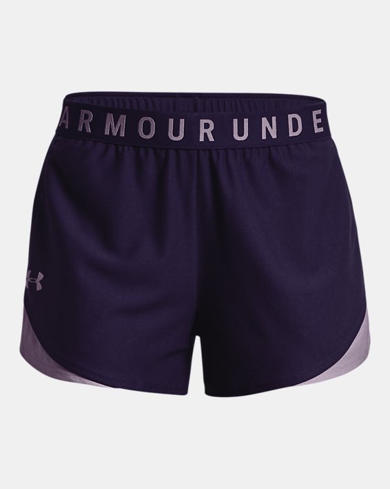 Women's UA Play Up Shorts 3.0, Purple, pdpMainDesktop image number 4